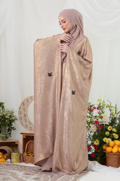 QAHEERA ABAYA PINK