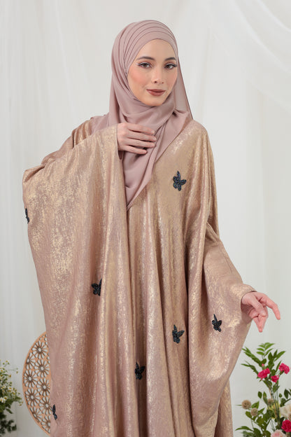 QAHEERA ABAYA PINK