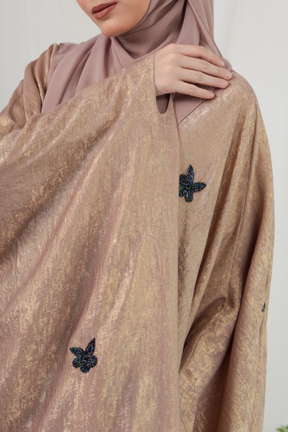 QAHEERA ABAYA PINK