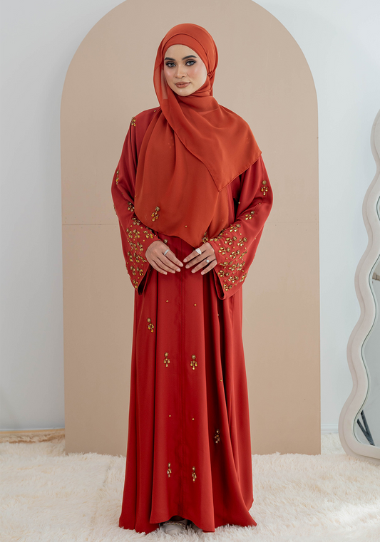 KHEER ABAYA ORANGE