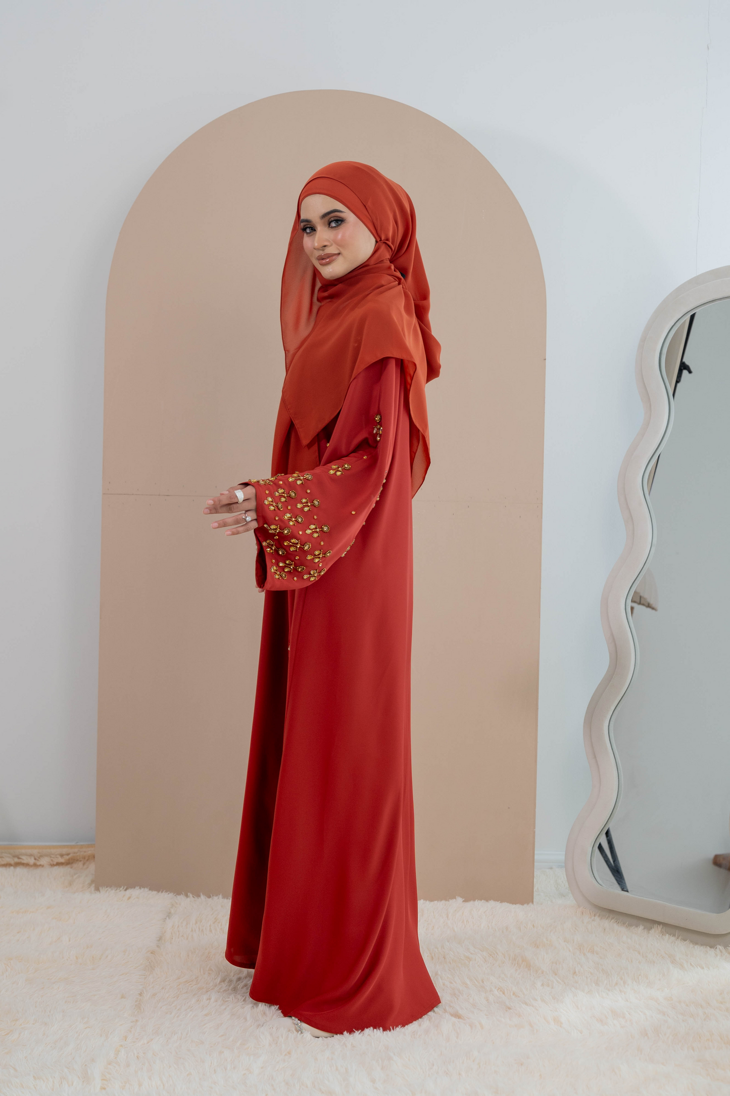 KHEER ABAYA ORANGE