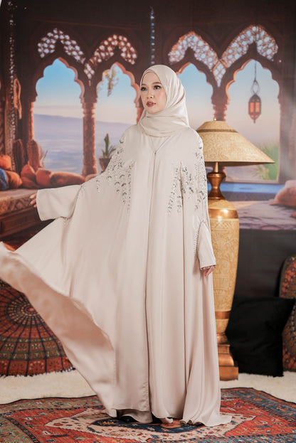 NOURA ABAYA LIGHT BEIGE