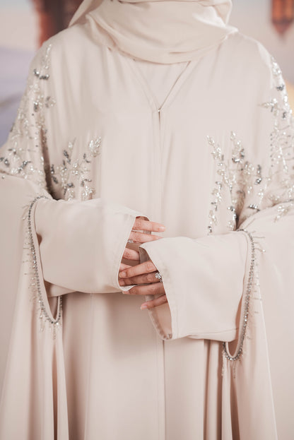 NOURA ABAYA LIGHT BEIGE
