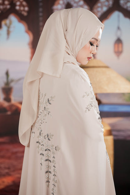 NOURA ABAYA LIGHT BEIGE