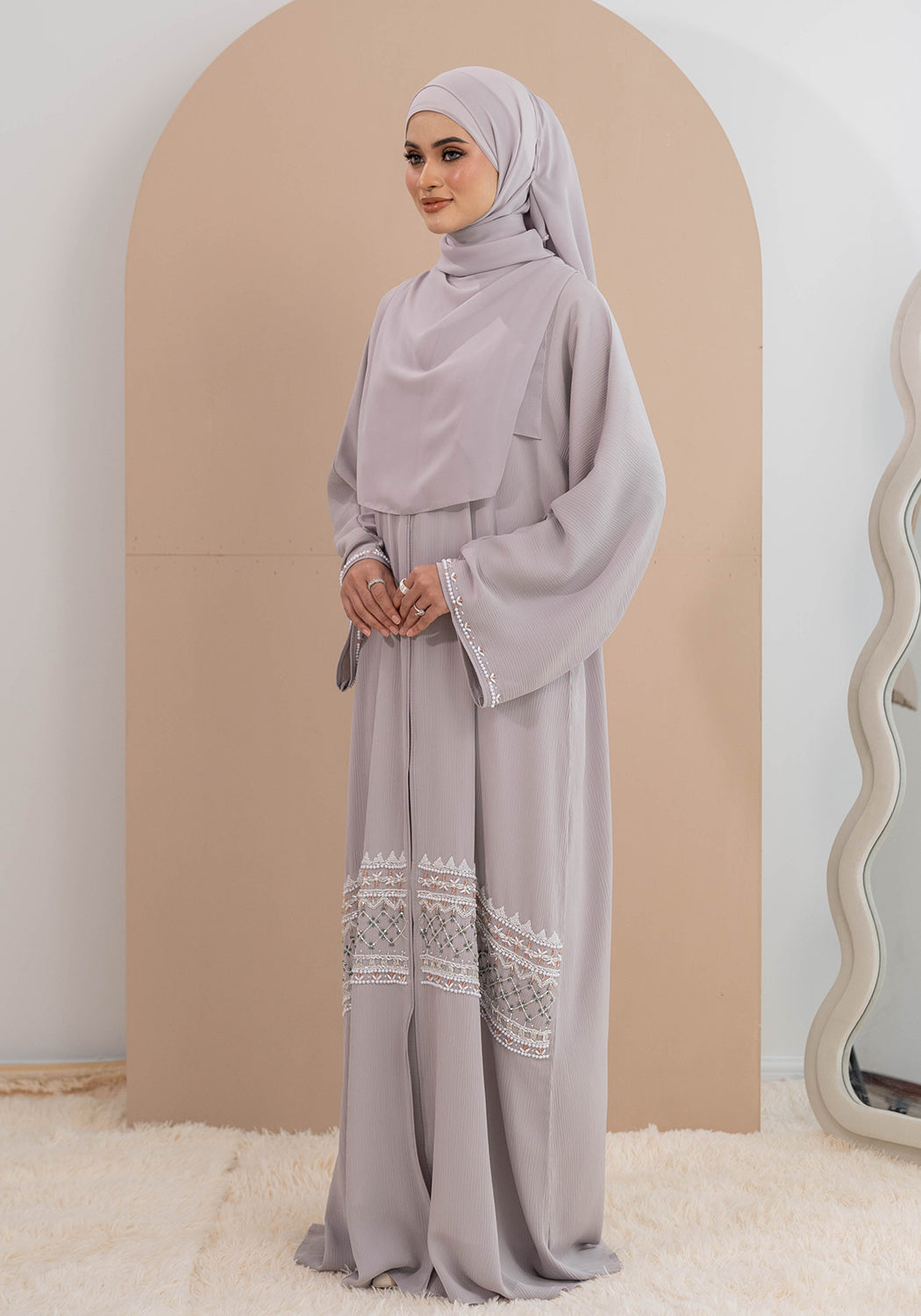 JAWDA ABAYA GREY