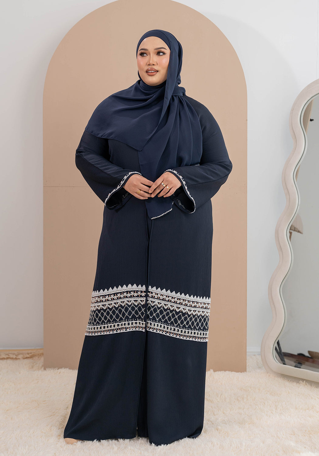 JAWDA ABAYA DARK BLUE