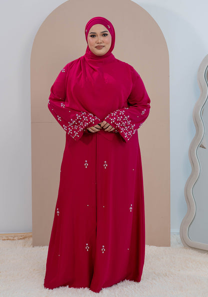 KHEER ABAYA FUCHSIA PINK