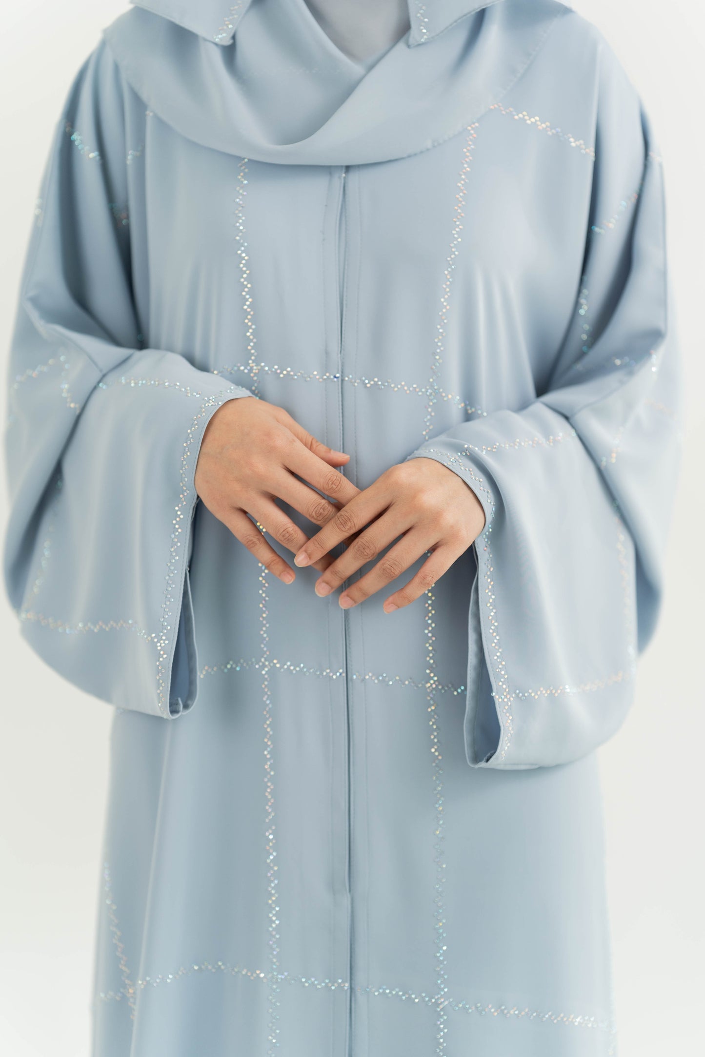 ALAIA ABAYA LIGHT BLUE