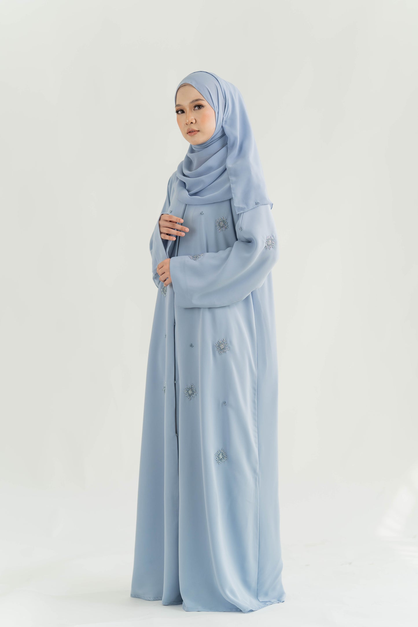 LUNARA ABAYA LIGHT BLUE