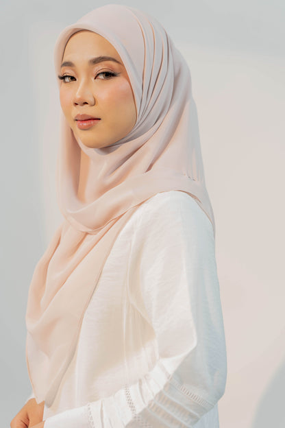 MALEEQA HIJAB PALE PINK