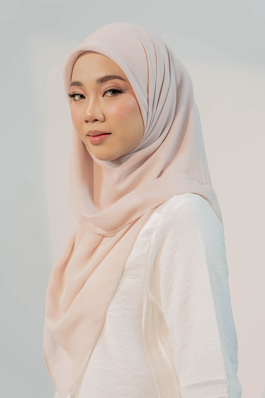 MALEEQA HIJAB PALE PINK