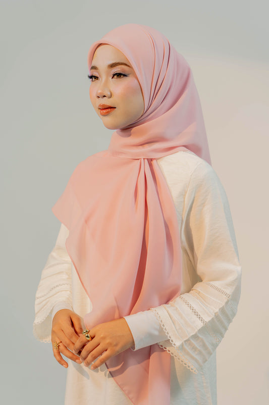 MALEEQA HIJAB PINK CHERRY BLOSSOM