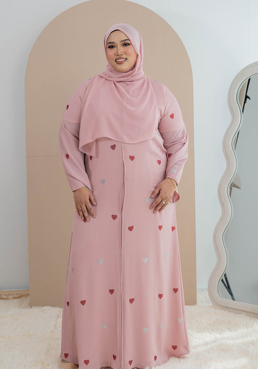 QALBI ABAYA SOFT PINK