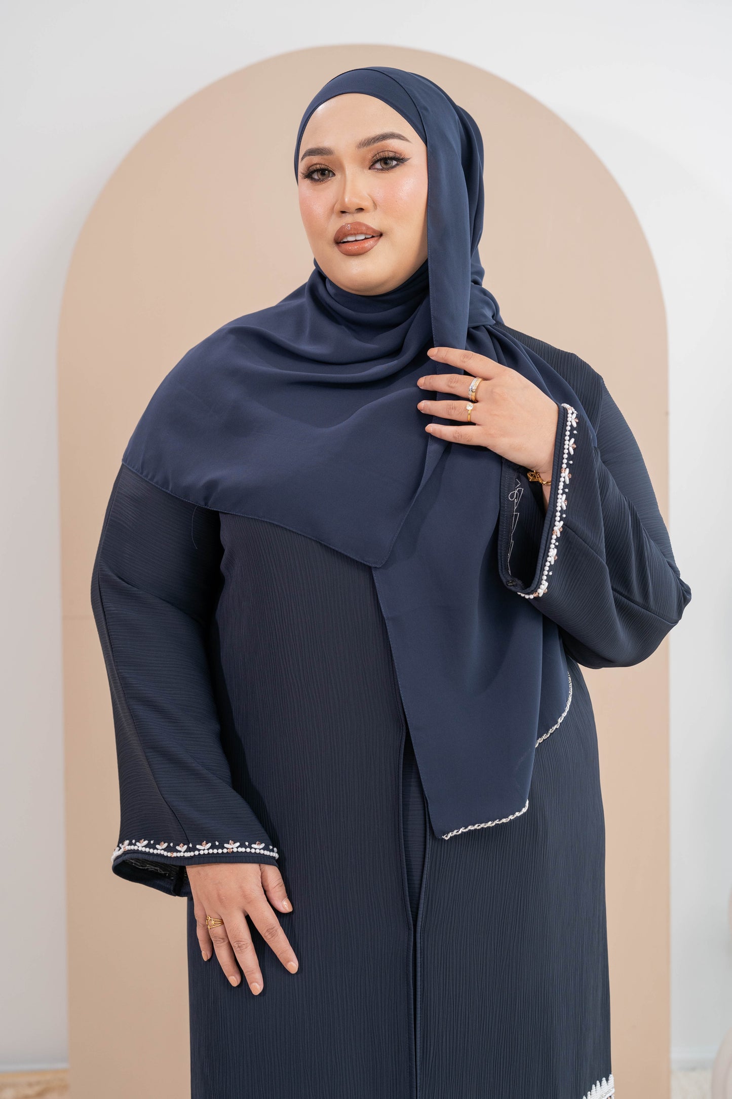 JAWDA ABAYA DARK BLUE