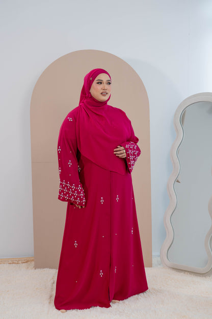 KHEER ABAYA FUCHSIA PINK