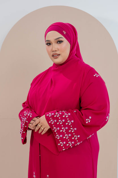 KHEER ABAYA FUCHSIA PINK