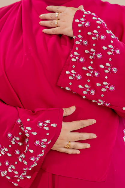 KHEER ABAYA FUCHSIA PINK