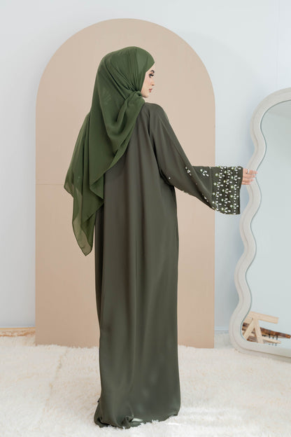 KHEER ABAYA OLIVE