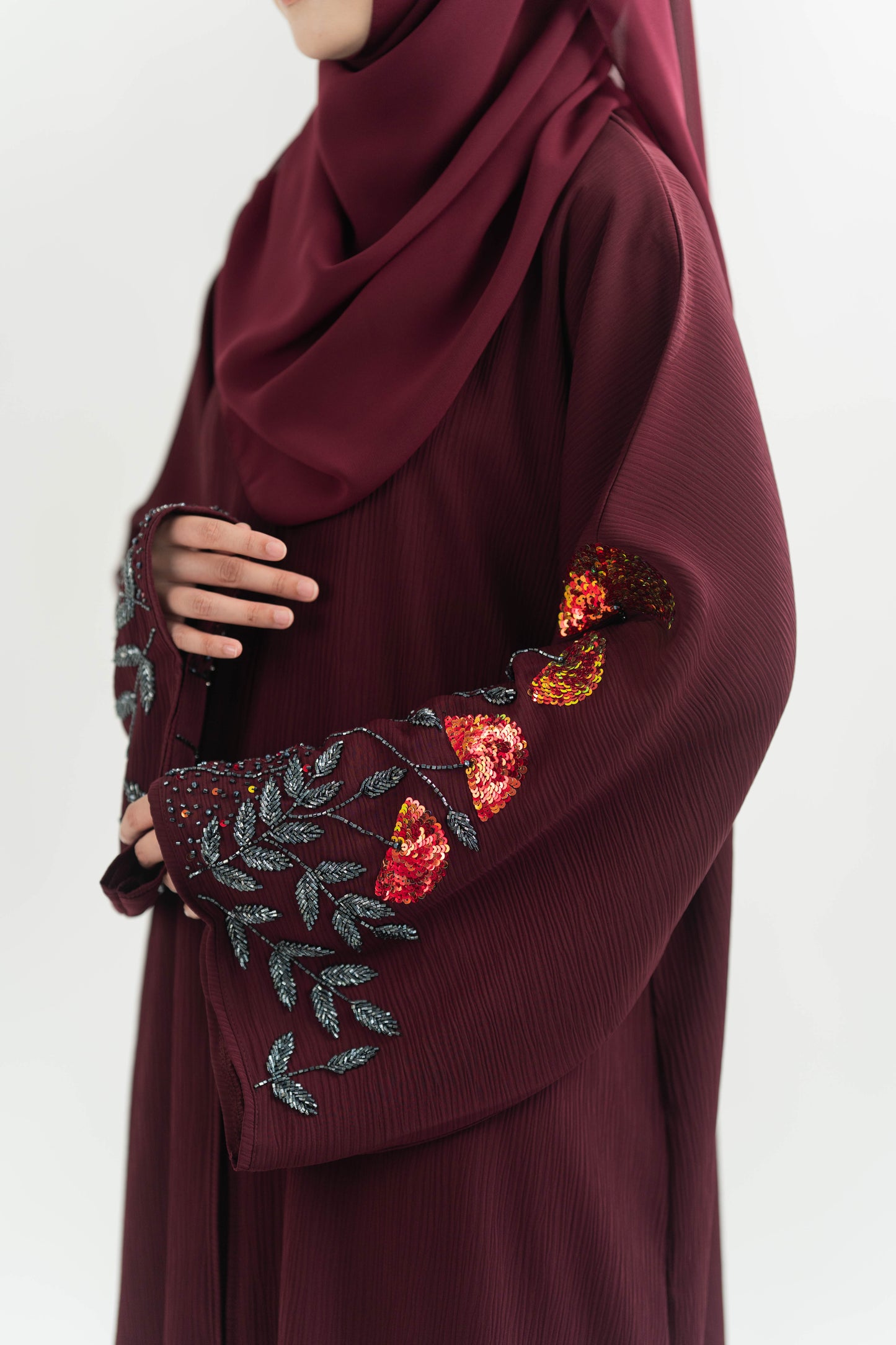 ELNARA ABAYA MAROON