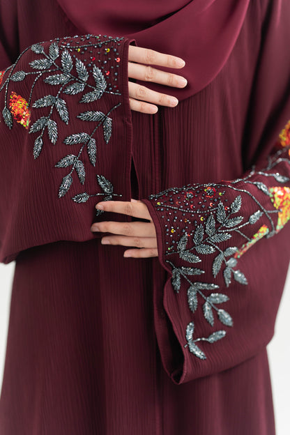 ELNARA ABAYA MAROON
