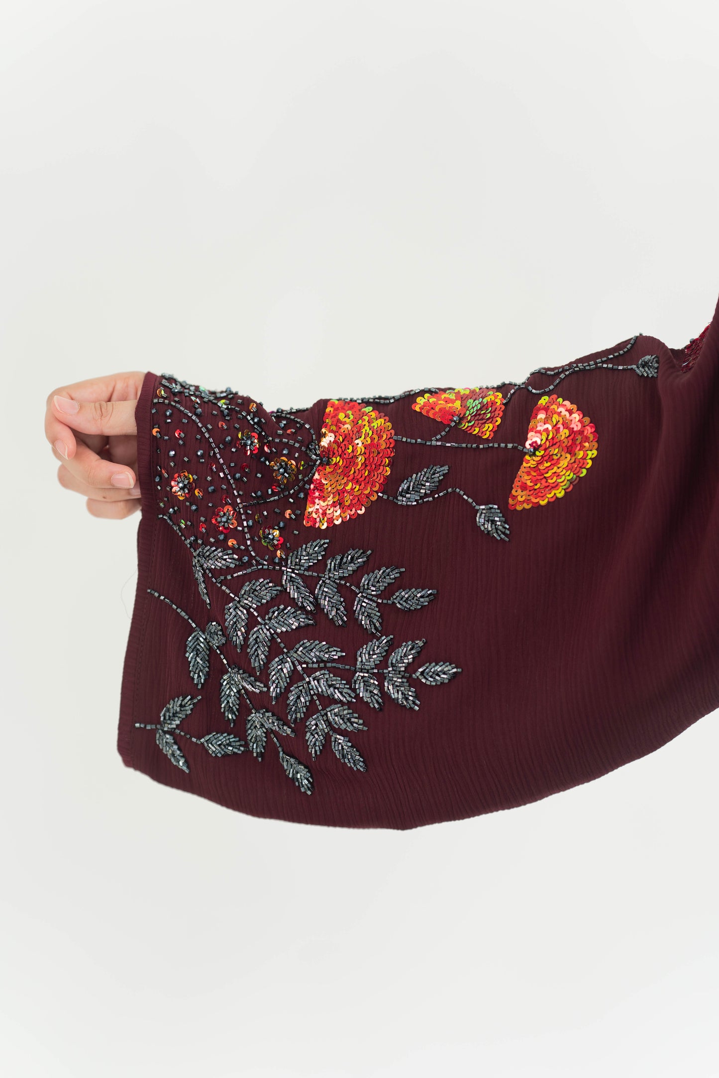 ELNARA ABAYA MAROON
