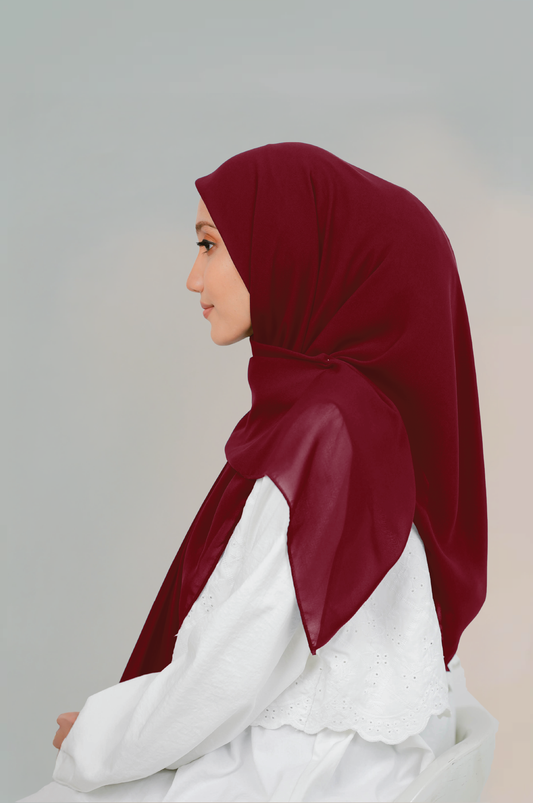 MALEEQA HIJAB RED BUD