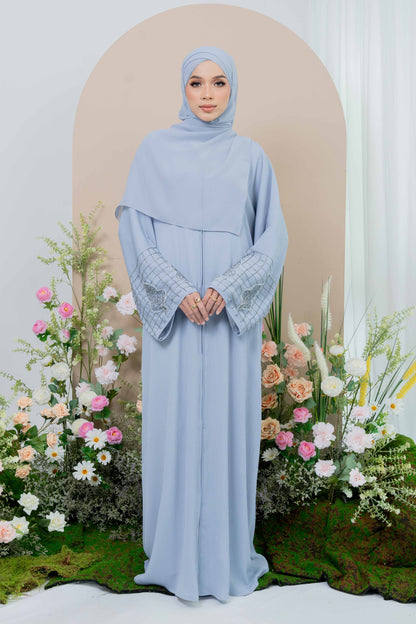 LAMIA ABAYA DUSTY BLUE