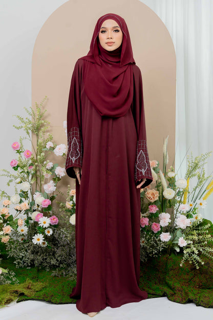 LAMIA ABAYA MAROON