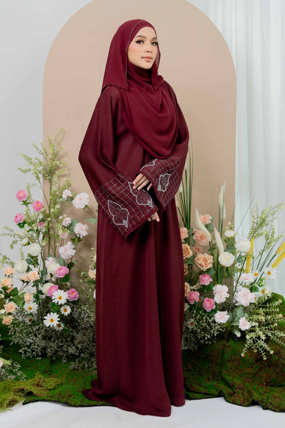 LAMIA ABAYA MAROON