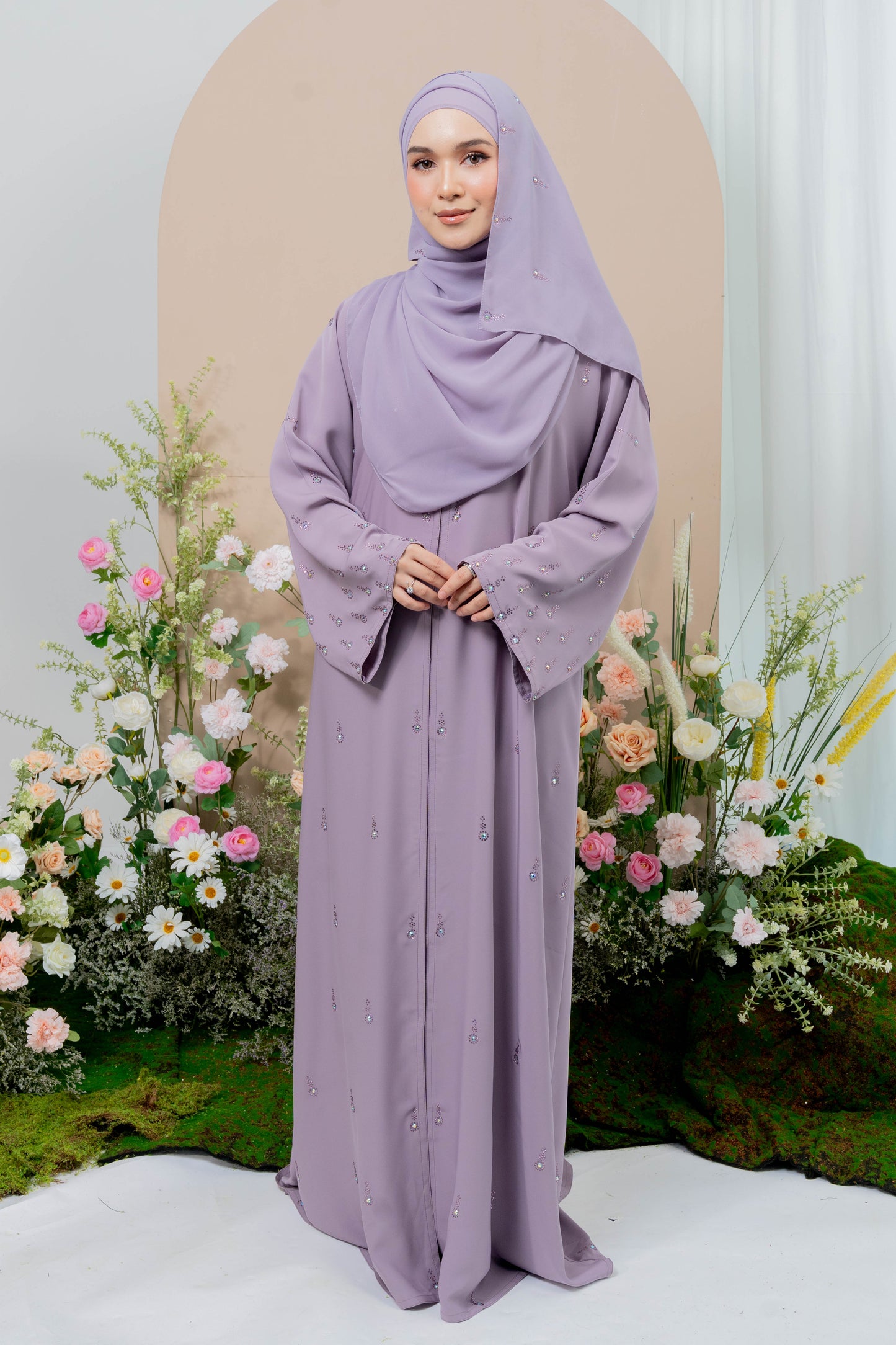 HAYA ABAYA DUSTY PURPLE