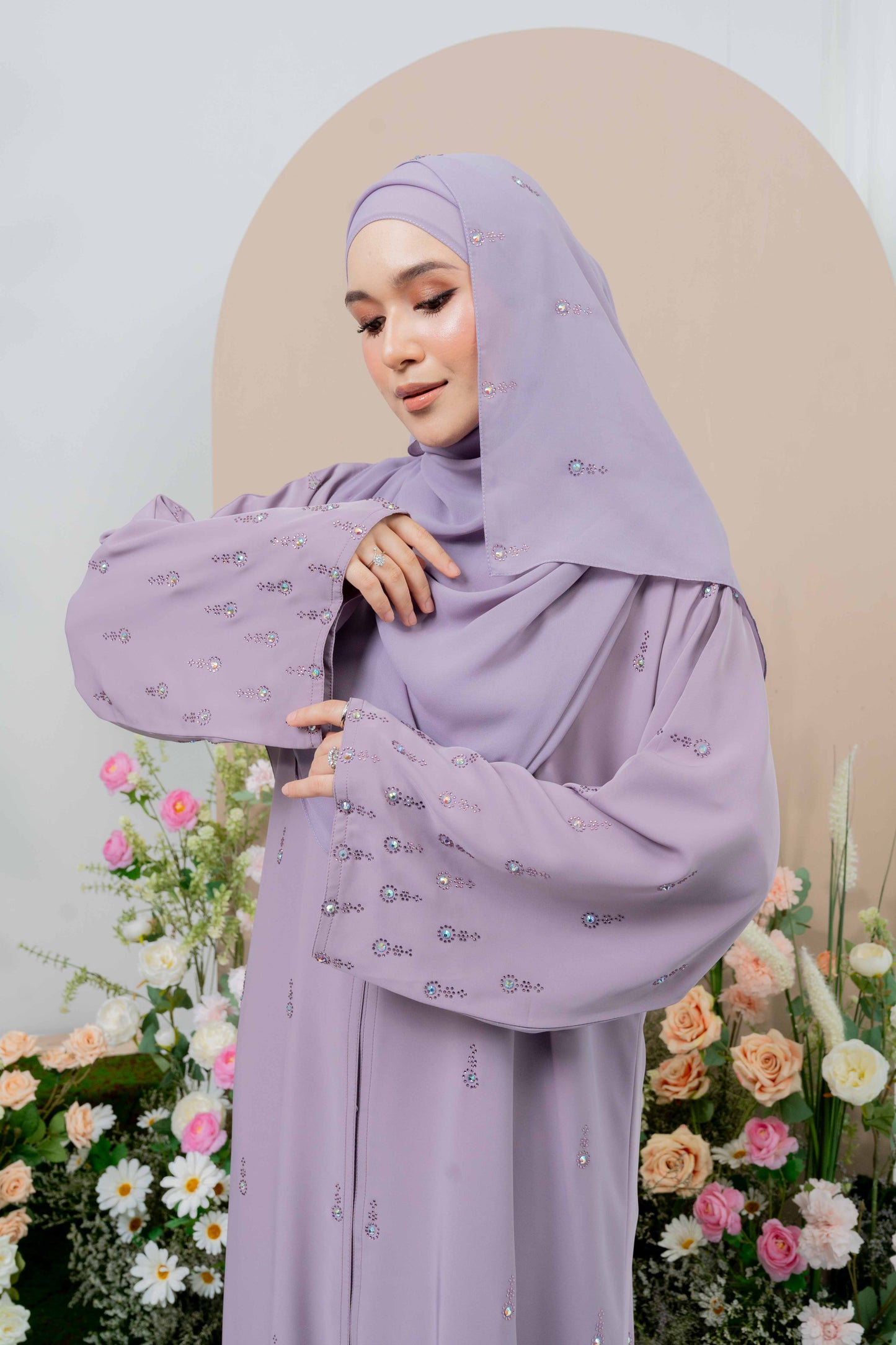 HAYA ABAYA DUSTY PURPLE