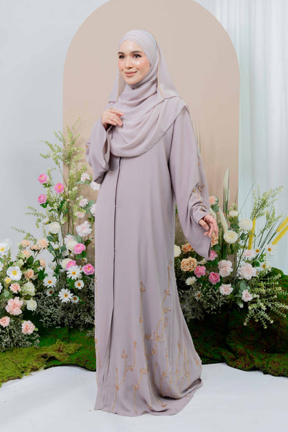 MAYSA ABAYA NUDE GREY