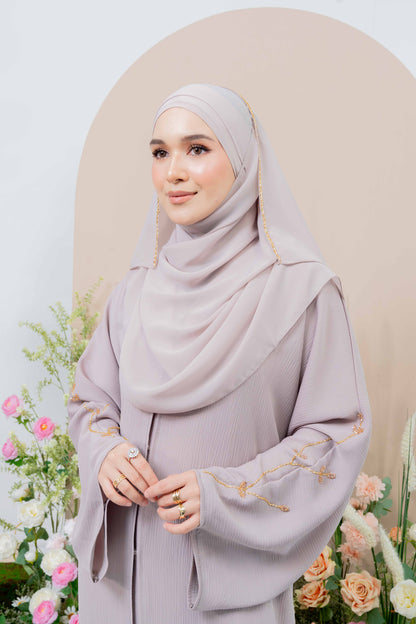 MAYSA ABAYA NUDE GREY