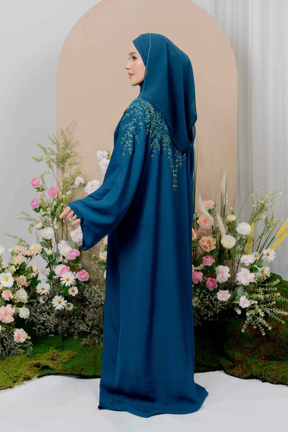 SIDRA ABAYA TEAL BLUE