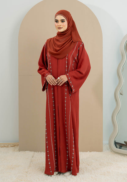 SAMRA ABAYA ORANGE