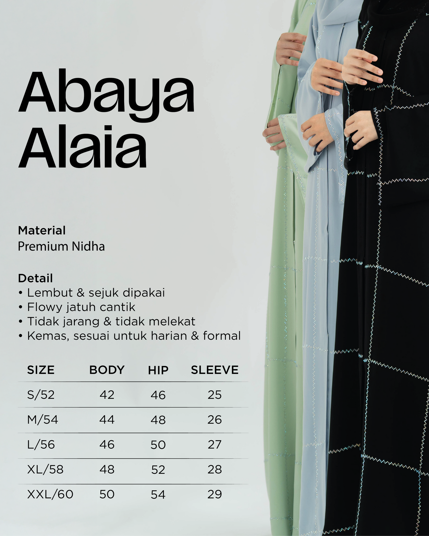 ALAIA ABAYA SEAFORM GREEN