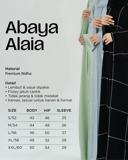 ALAIA ABAYA SEAFORM GREEN