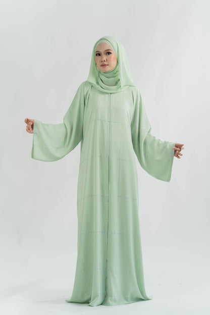 ALAIA ABAYA SEAFORM GREEN