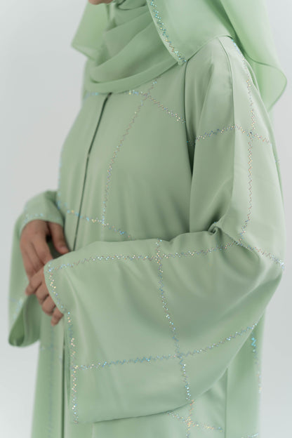 ALAIA ABAYA SEAFORM GREEN