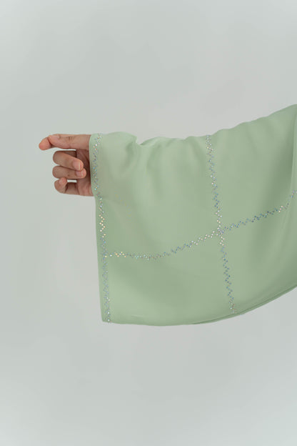 ALAIA ABAYA SEAFORM GREEN