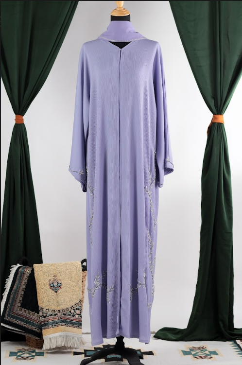 NAZNEEN ABAYA LILAC