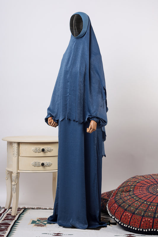 JUBAH MARWA DENIM BLUE