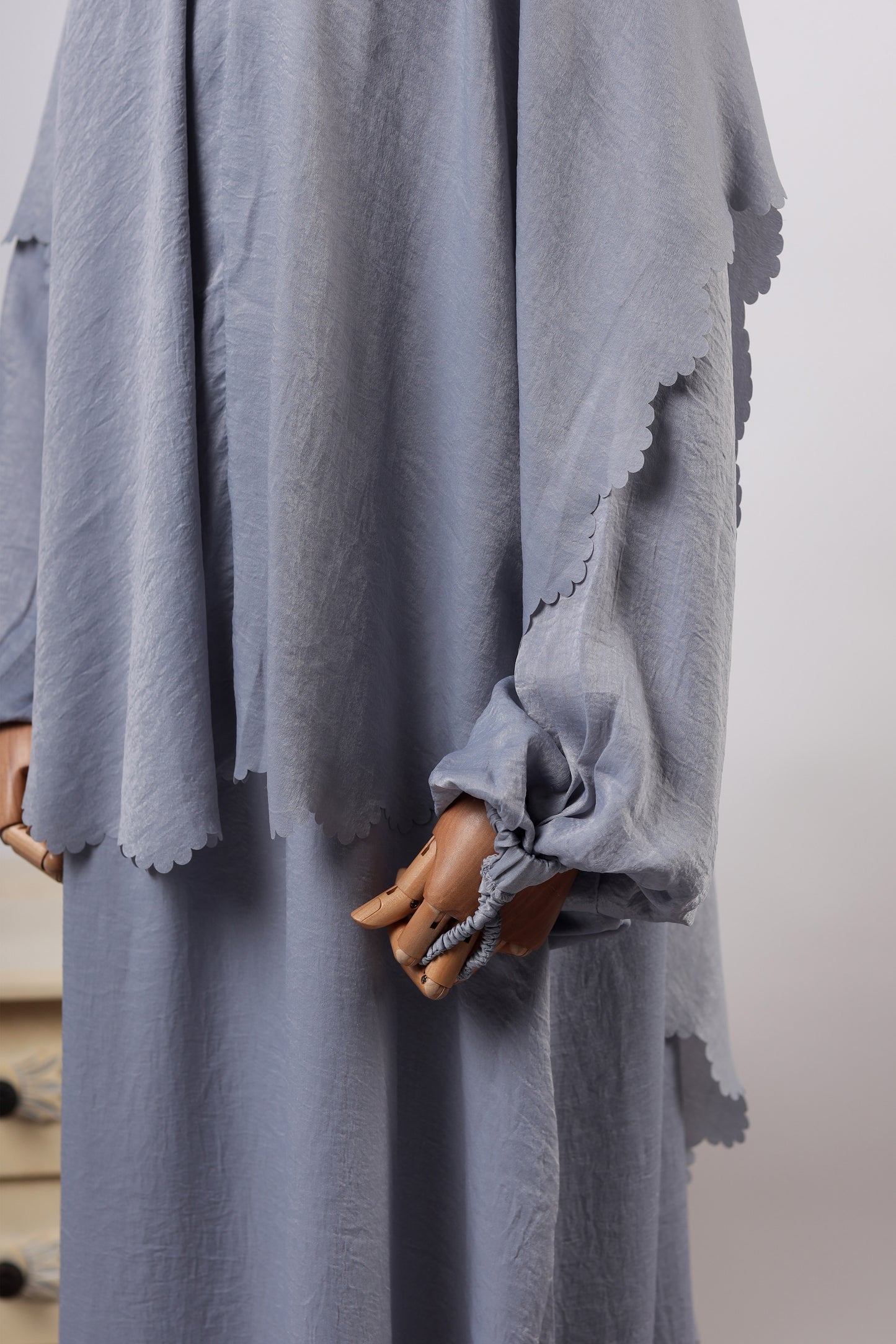 JUBAH MARWA SILVER BLUE