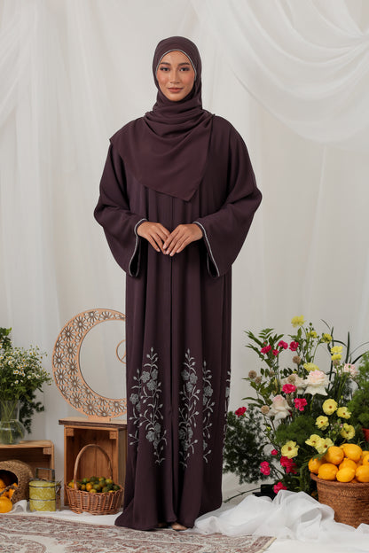 NADA ABAYA DARK PURPLE