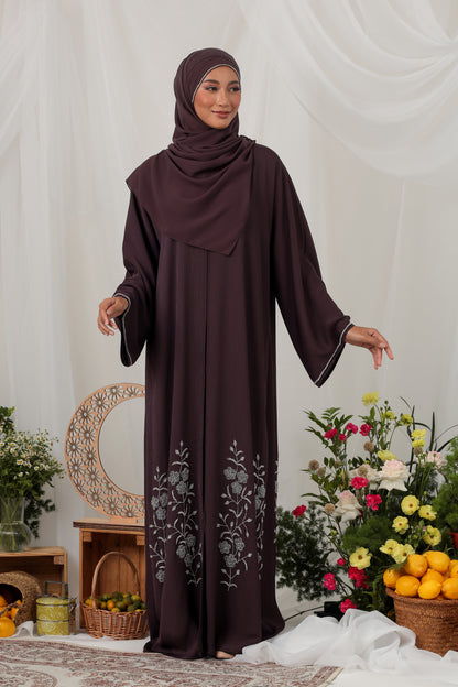 NADA ABAYA DARK PURPLE