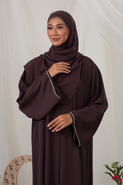 NADA ABAYA DARK PURPLE