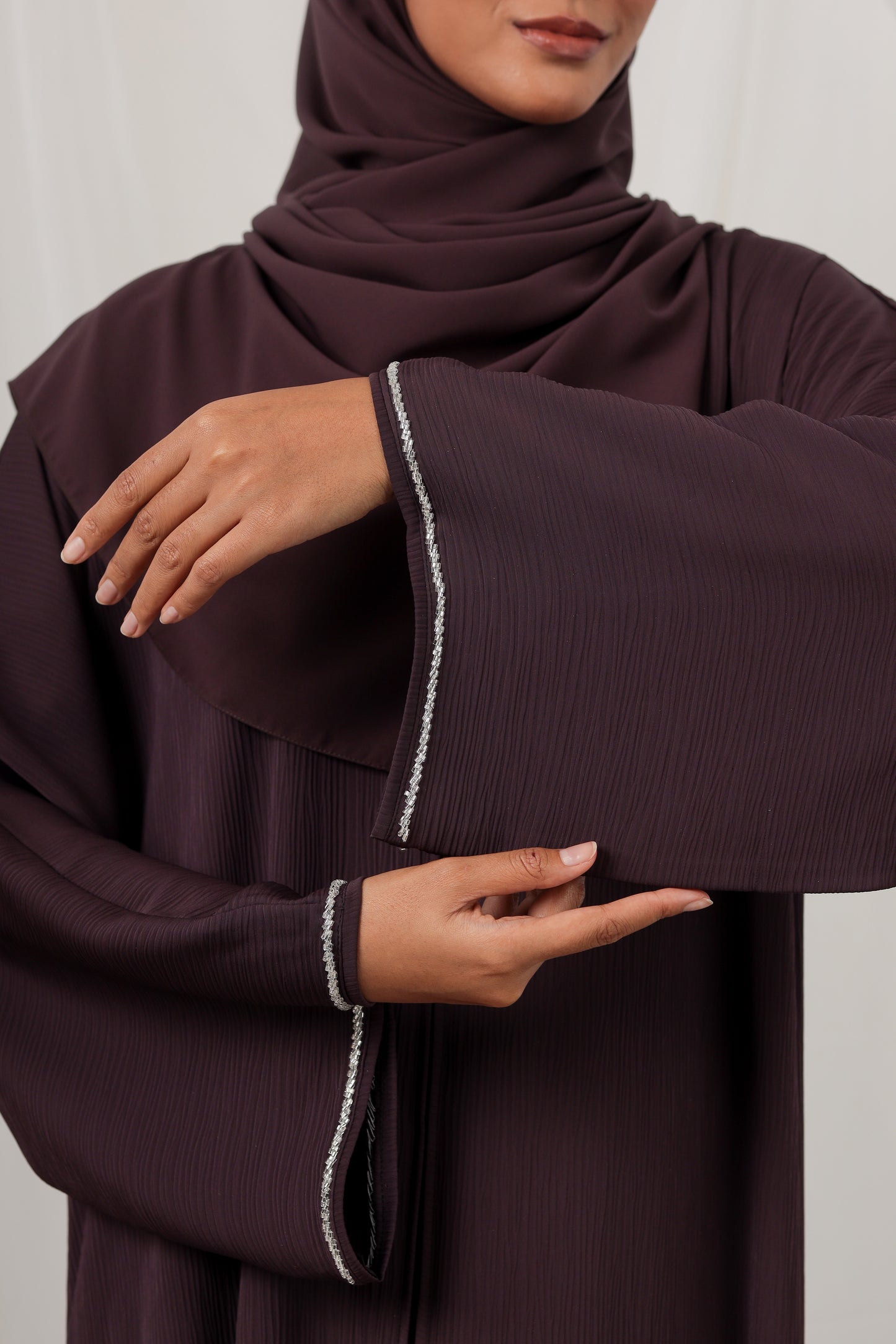 NADA ABAYA DARK PURPLE