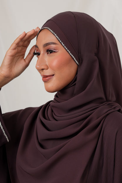 NADA ABAYA DARK PURPLE