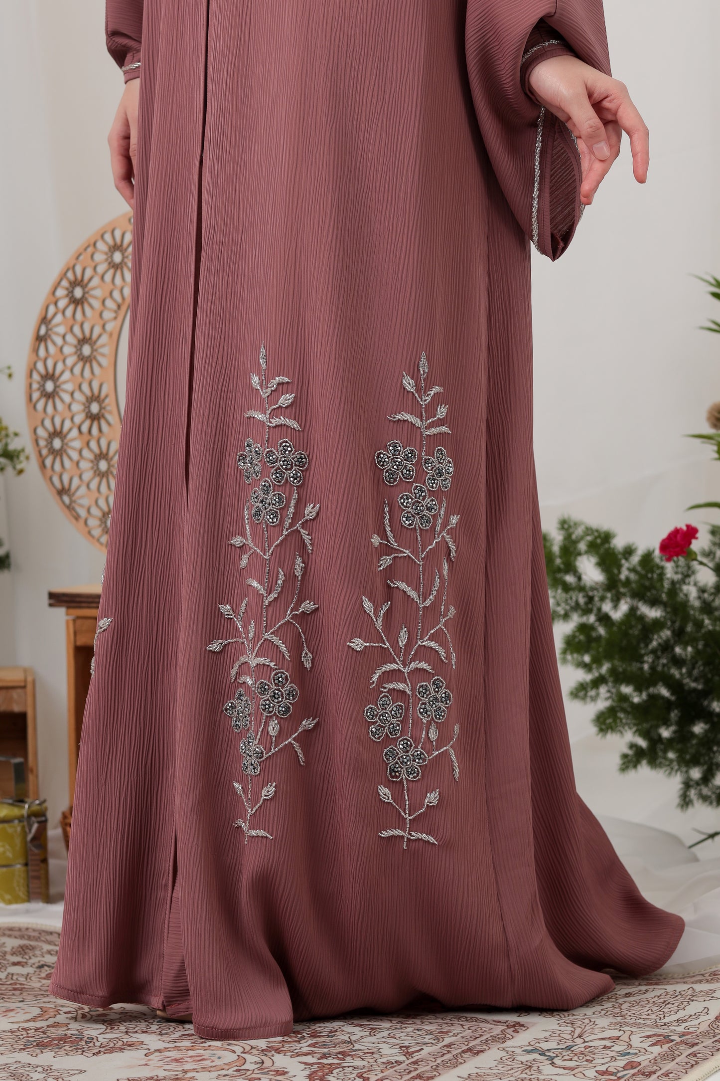 NADA ABAYA DUSTY PINK