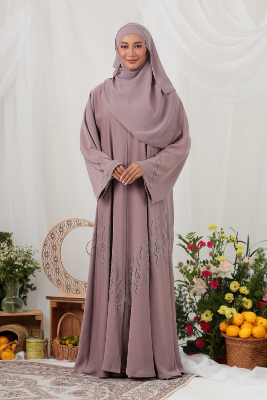 EIJAZ ABAYA DUSTY PURPLE